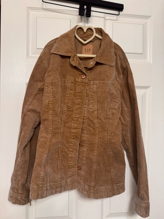 GAP Jackets & Blazers - NWOT- GAP Tan Corduroy Button-Front Jacket